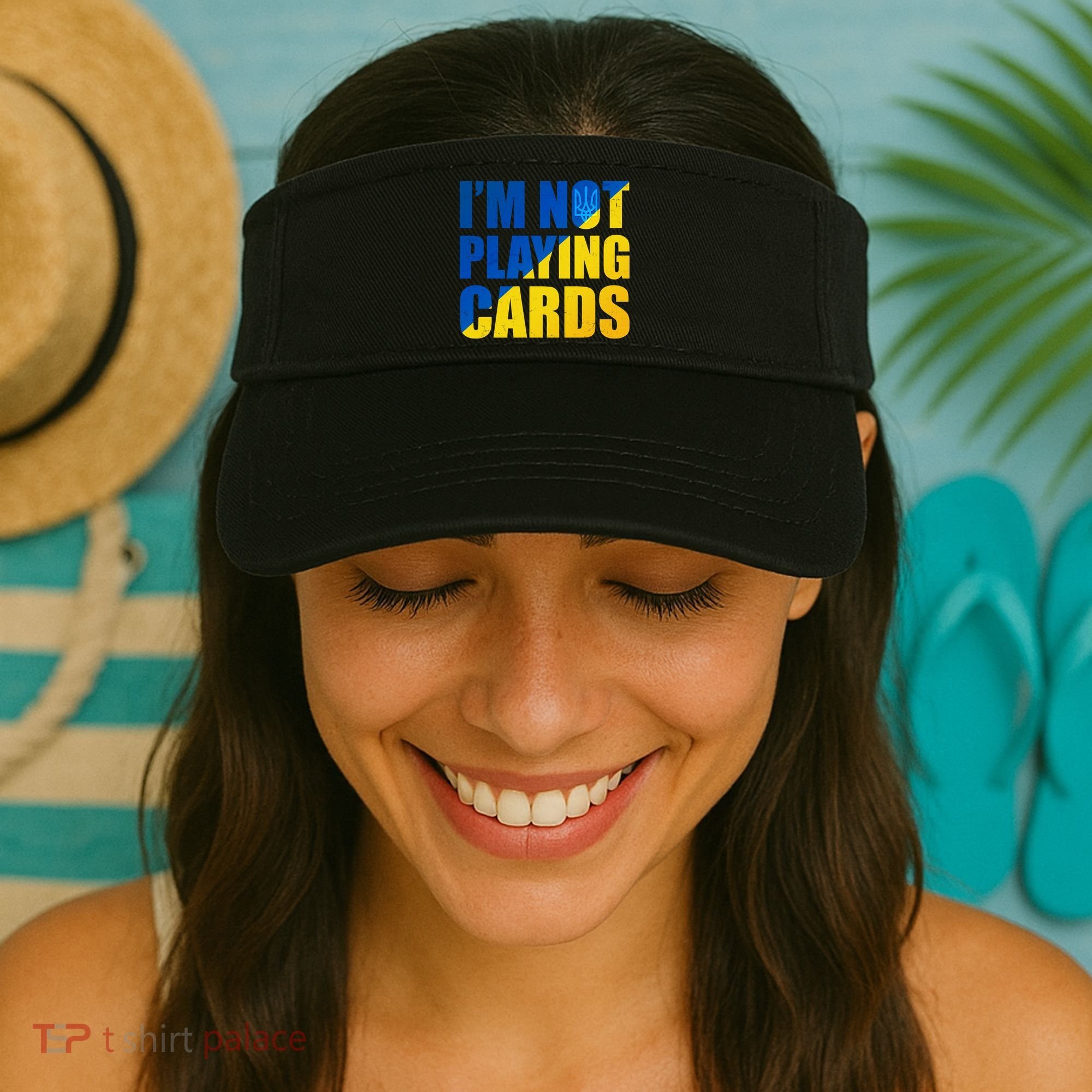 Im Not Playing Cards Zelensky Quote Support Pro Ukraine Visor