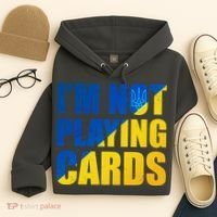 Im Not Playing Cards Zelensky Quote Support Pro Ukraine Hoodie thumb 4