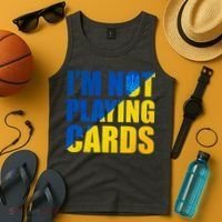 Im Not Playing Cards Zelensky Quote Support Pro Ukraine Tank Top thumb 4