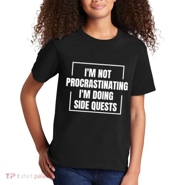 IM Not Procrastinating IM Doing Side Quests Kids T-Shirt