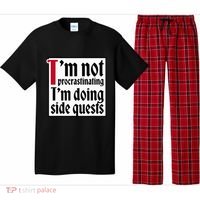 I'm not procrastinating I'm doing side quests Pajama Set thumb 0