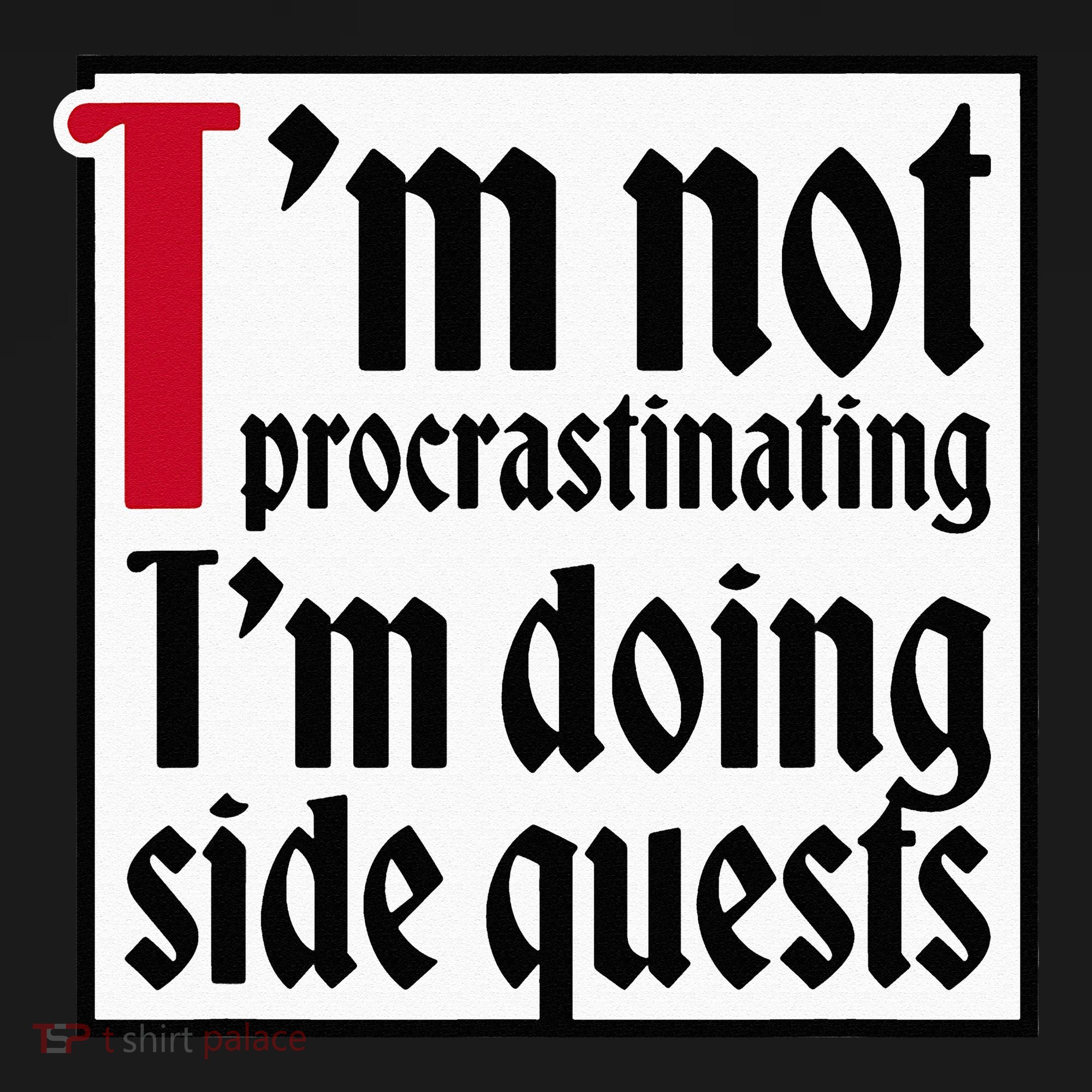 I'm not procrastinating I'm doing side quests Kids Sweatshirt