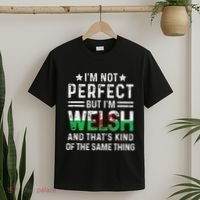 IM Not Perfect But IM Welsh Pride Wales Family Heritage T-Shirt thumb 2