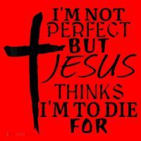 I'm Not Perfect But Jesus Thinks I'm To Die For Santa Hat thumb 1