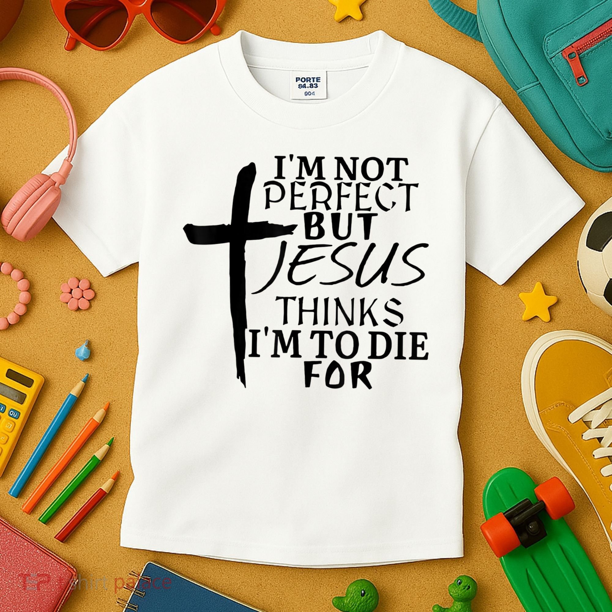 I'm Not Perfect But Jesus Thinks I'm To Die For Kids T-Shirt