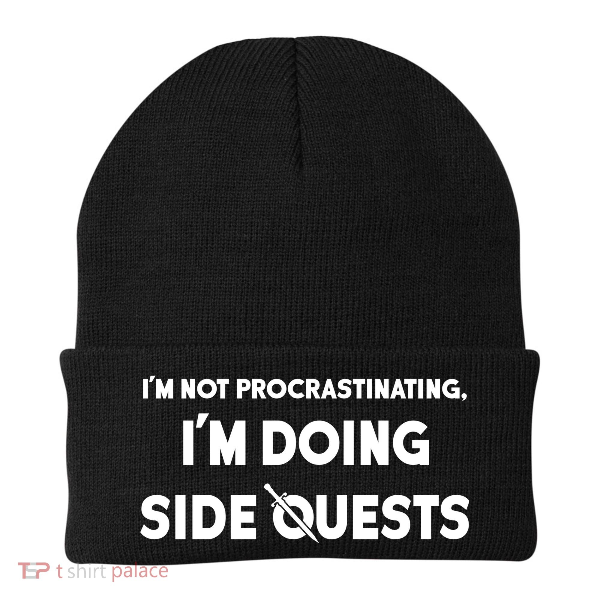 I'm Not Procrastinating I'm Doing Side Quests Gamer Beanie