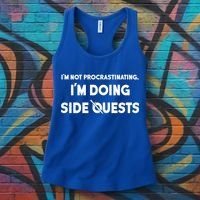 I'm Not Procrastinating I'm Doing Side Quests Gamer Women's Tank Top thumb 3