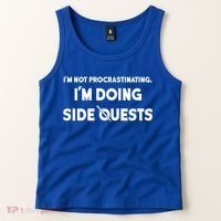 I'm Not Procrastinating I'm Doing Side Quests Gamer Tank Top thumb 2
