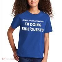 I'm Not Procrastinating I'm Doing Side Quests Gamer Kids T-Shirt thumb 2