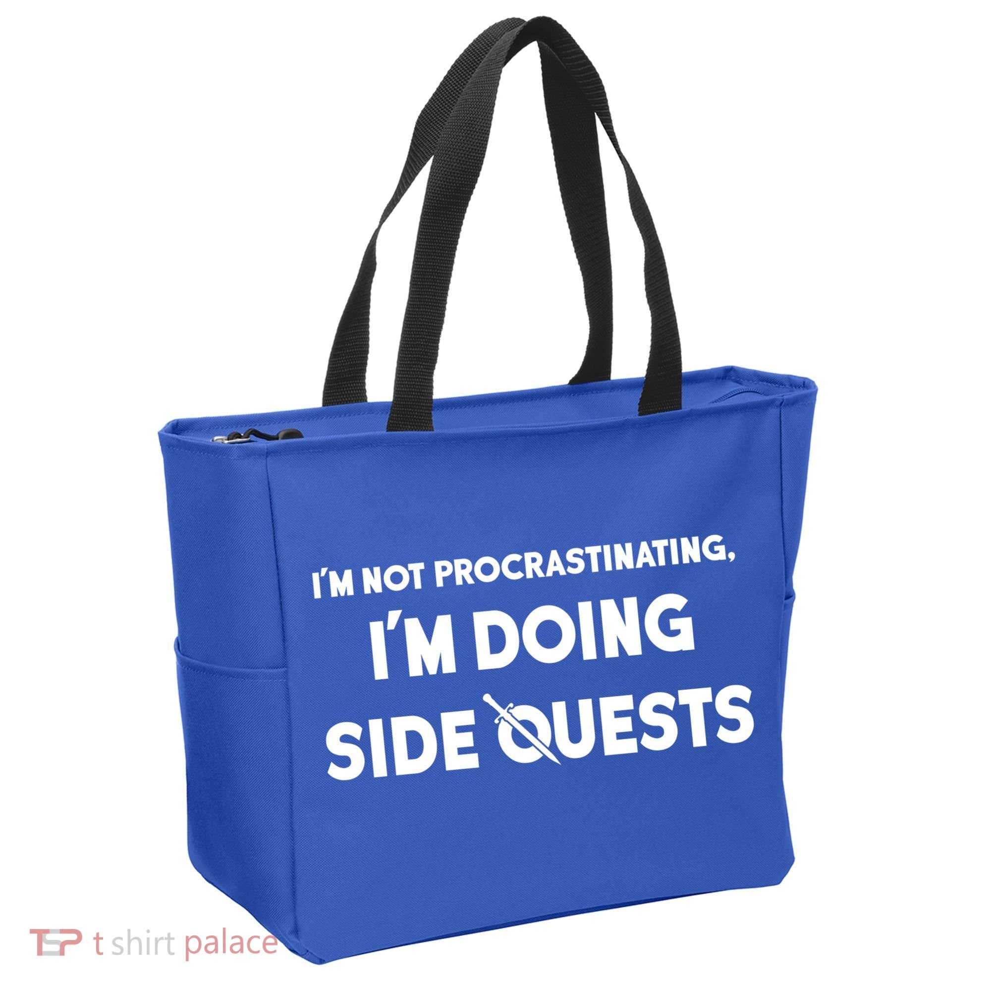 I'm Not Procrastinating I'm Doing Side Quests Gamer Tote Bag
