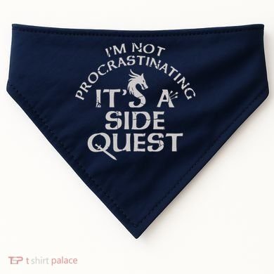 I'm Not Procrastinating, It's A Side Quest USA-Made Doggie Bandana