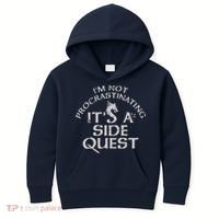 I'm Not Procrastinating, It's A Side Quest Kids Hoodie thumb 0