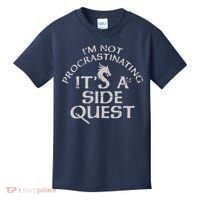 I'm Not Procrastinating, It's A Side Quest Kids T-Shirt thumb 0