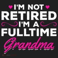 Im Not Retired Im A Fulltime Grandma Retired Granny Gift Beanie thumb 2
