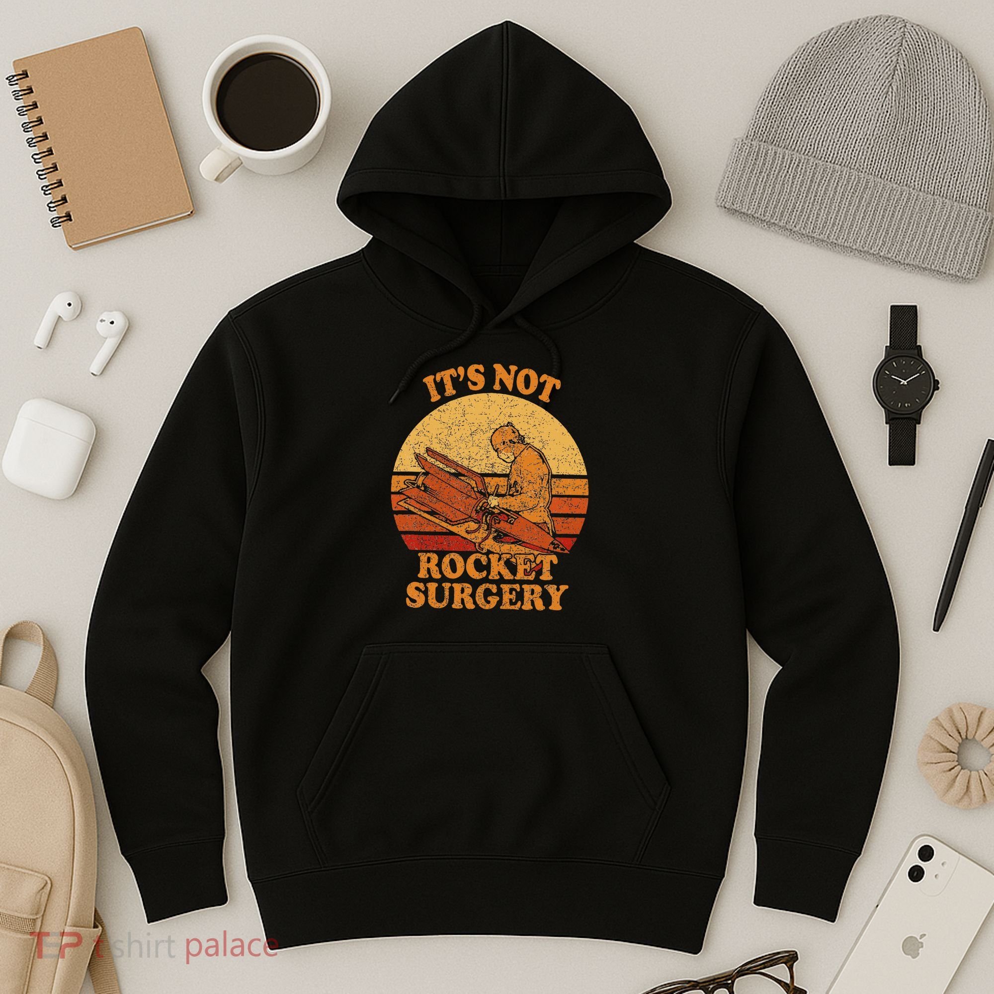 Its Not Rocket Surgery Retro Surgeon Rocket Scientist Hoodie