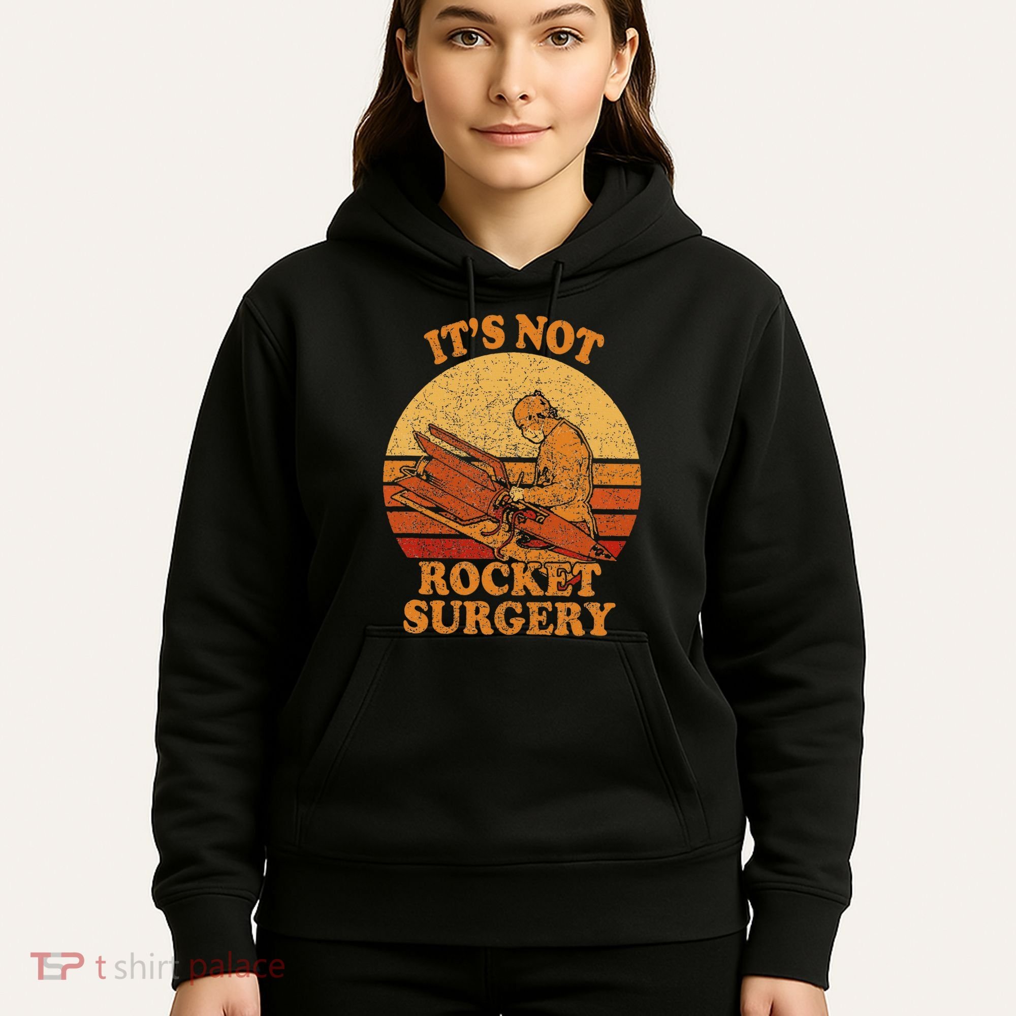 Its Not Rocket Surgery Retro Surgeon Rocket Scientist Hoodie