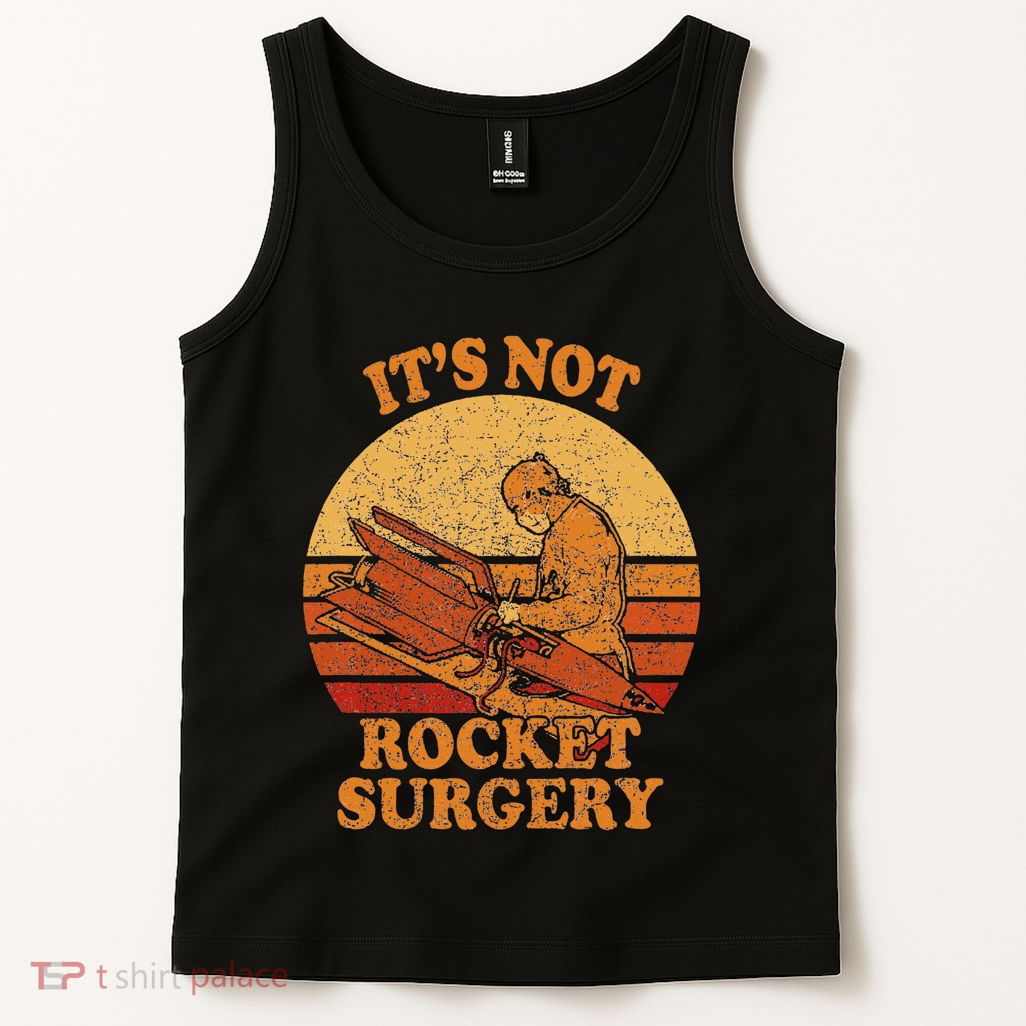 Its Not Rocket Surgery Retro Surgeon Rocket Scientist Tank Top