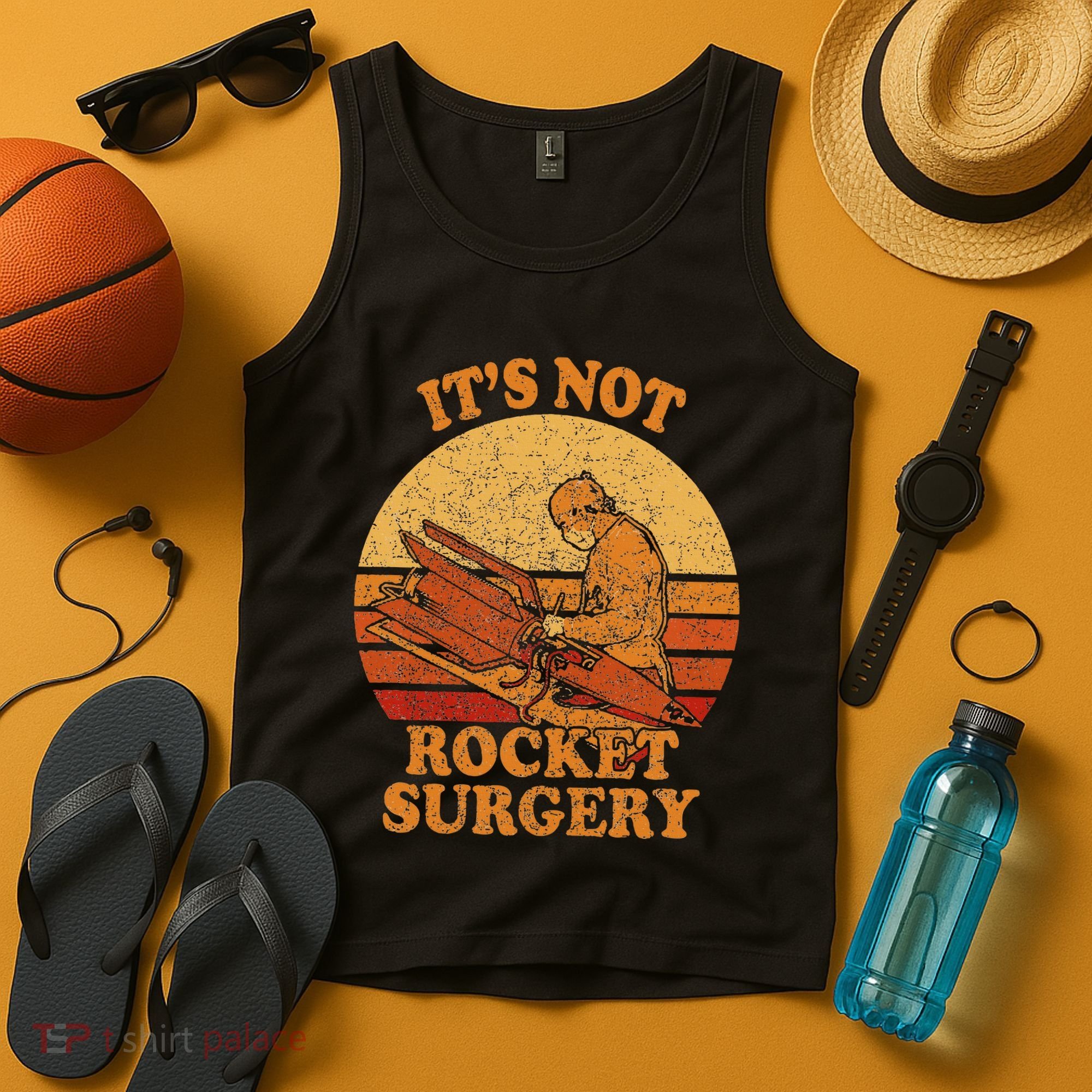 Its Not Rocket Surgery Retro Surgeon Rocket Scientist Tank Top