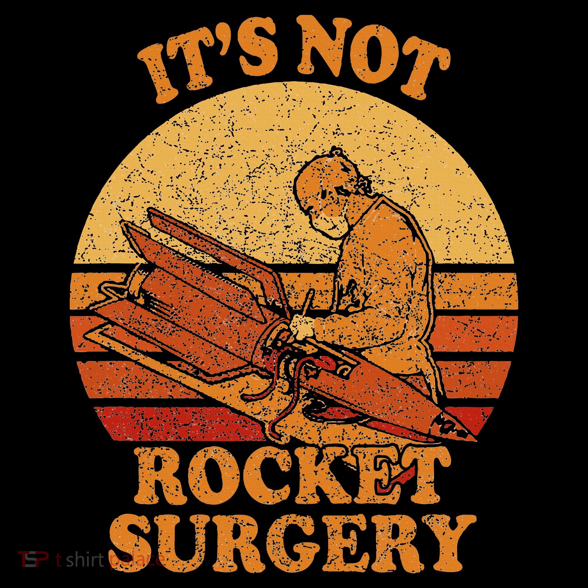Its Not Rocket Surgery Retro Surgeon Rocket Scientist Tank Top