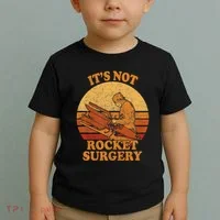Its Not Rocket Surgery Retro Surgeon Rocket Scientist Toddler T-Shirt thumb 2