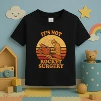 Its Not Rocket Surgery Retro Surgeon Rocket Scientist Toddler T-Shirt thumb 3