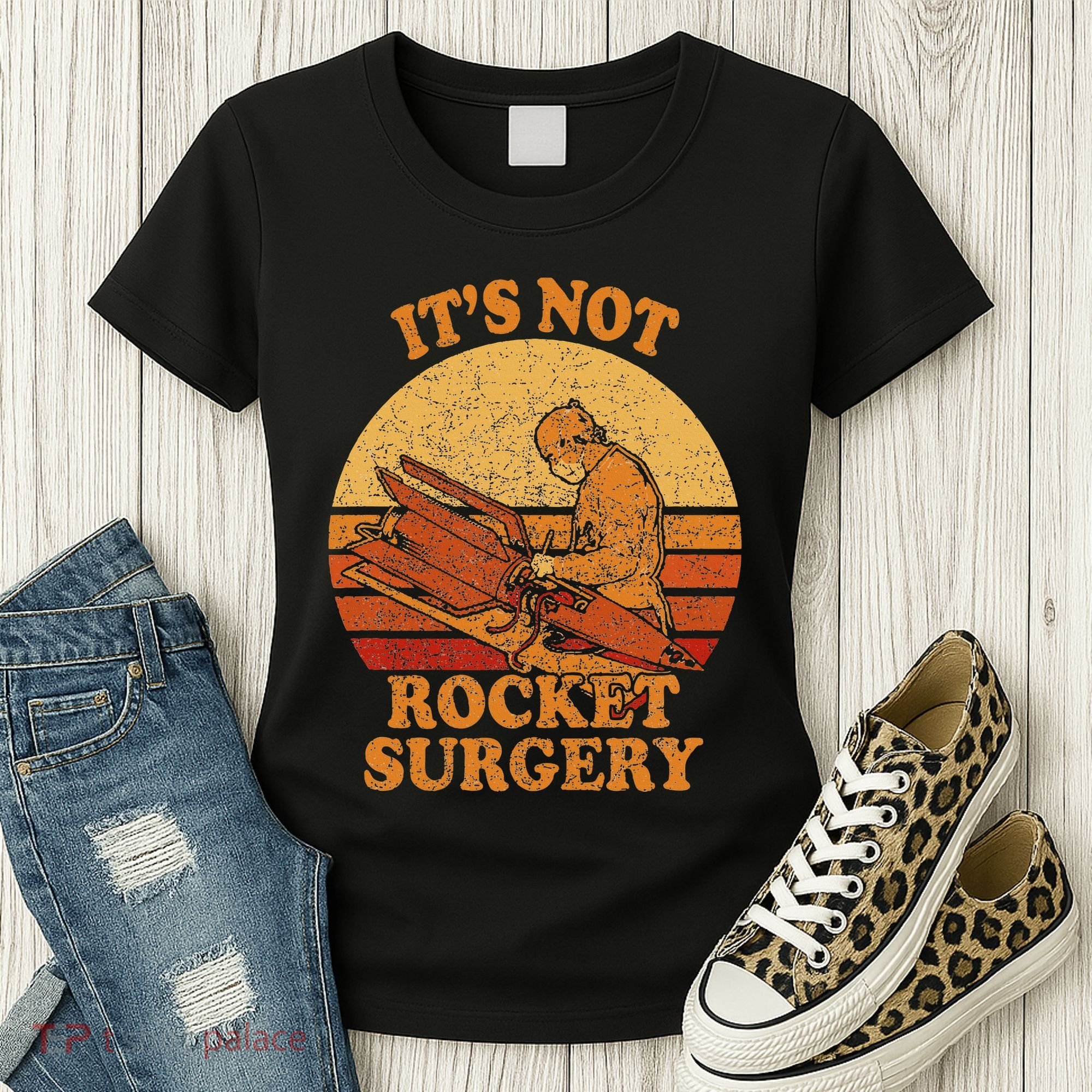Its Not Rocket Surgery Retro Surgeon Rocket Scientist Women's T-Shirt
