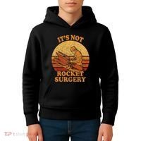 Its Not Rocket Surgery Retro Surgeon Rocket Scientist Kids Hoodie thumb 4