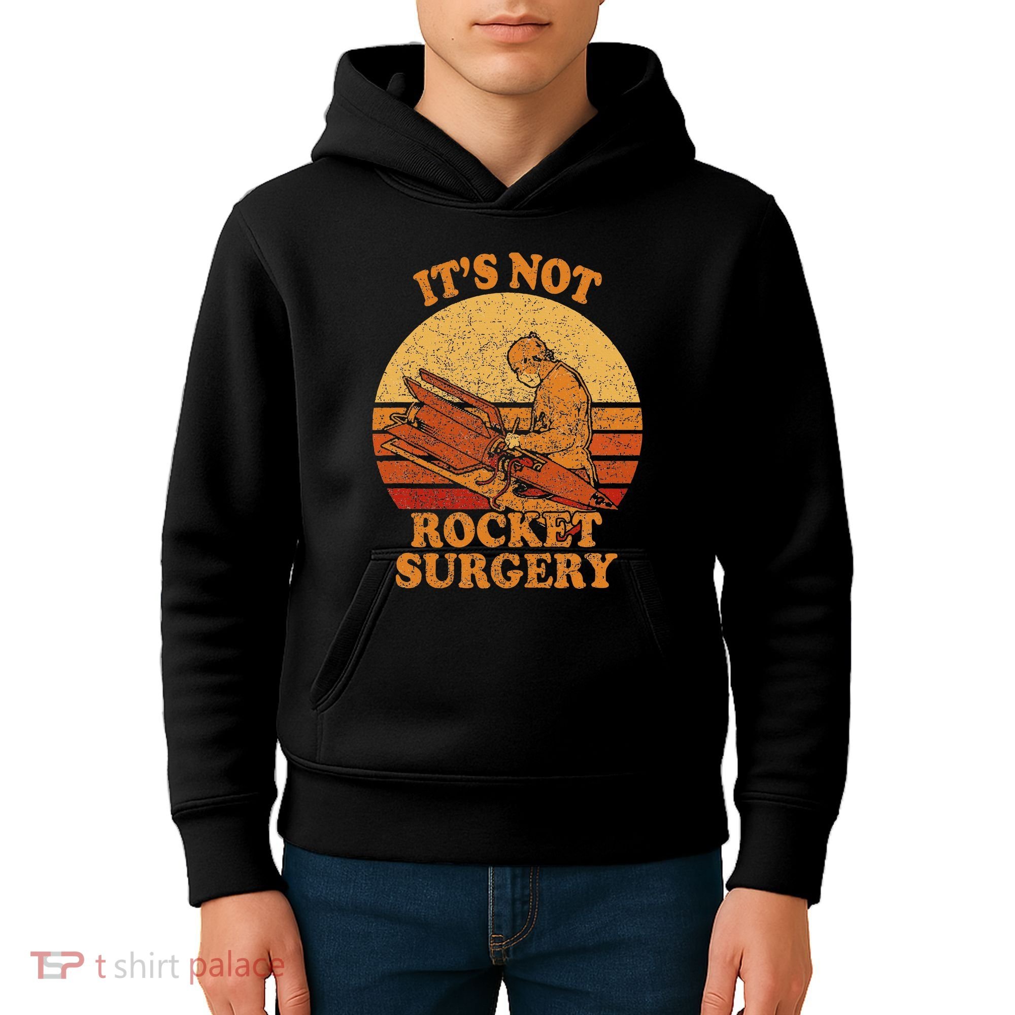 Its Not Rocket Surgery Retro Surgeon Rocket Scientist Kids Hoodie