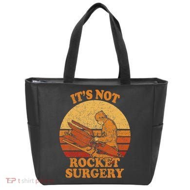 Its Not Rocket Surgery Retro Surgeon Rocket Scientist Tote Bag