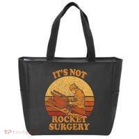 Its Not Rocket Surgery Retro Surgeon Rocket Scientist Tote Bag thumb 0