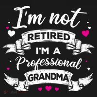 I'm Not Retired I Am A Professional Grandma Granny Family Gift Women's Hoodie thumb 2