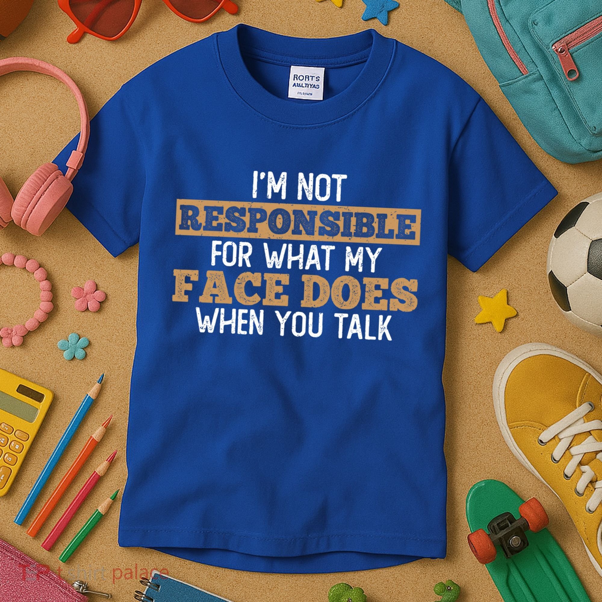 I'm Not Responsible For What My Face Does When You Talk Meaningful Gift Kids T-Shirt