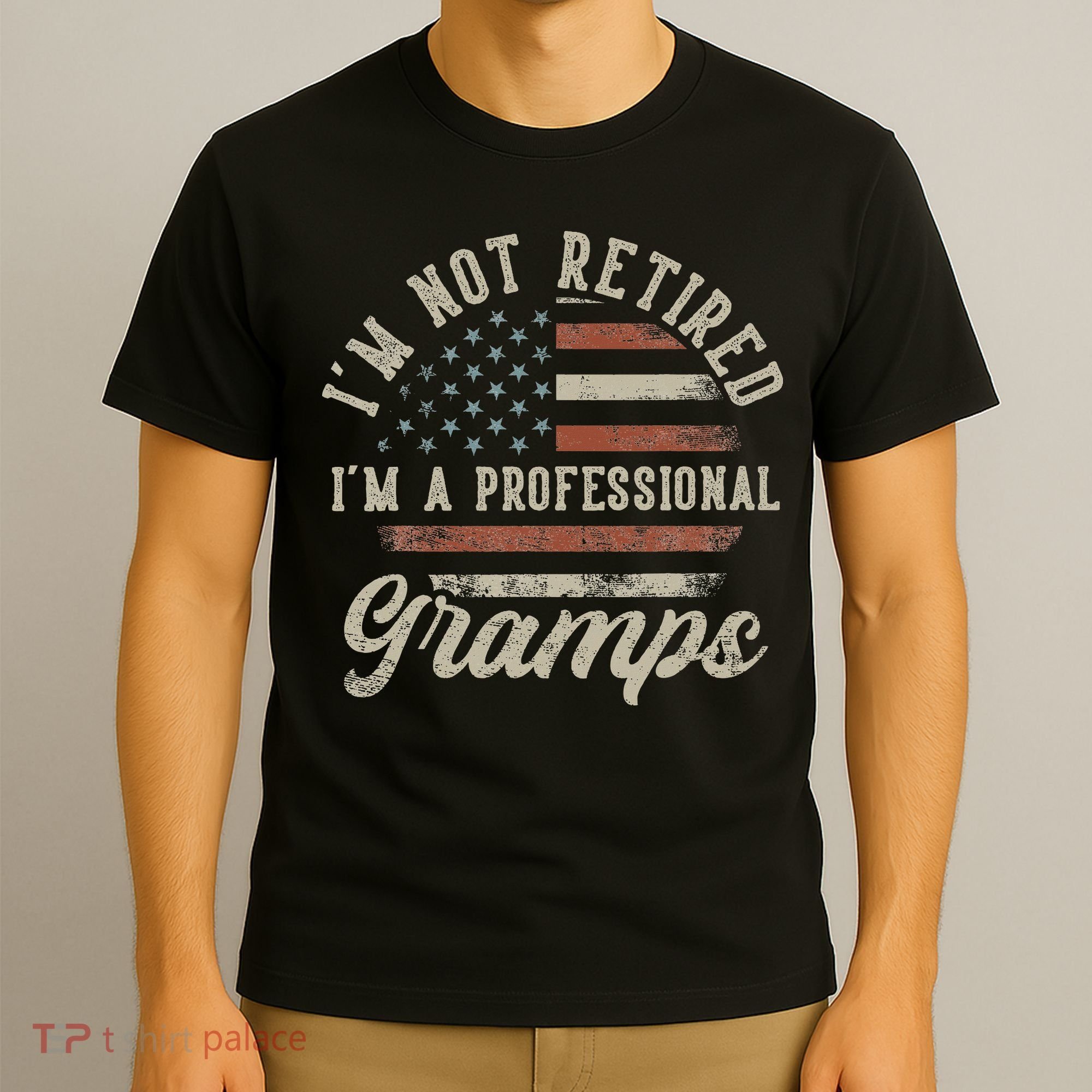 I'm Not Retired I'm A Professional Gramps Funny Retirement T-Shirt