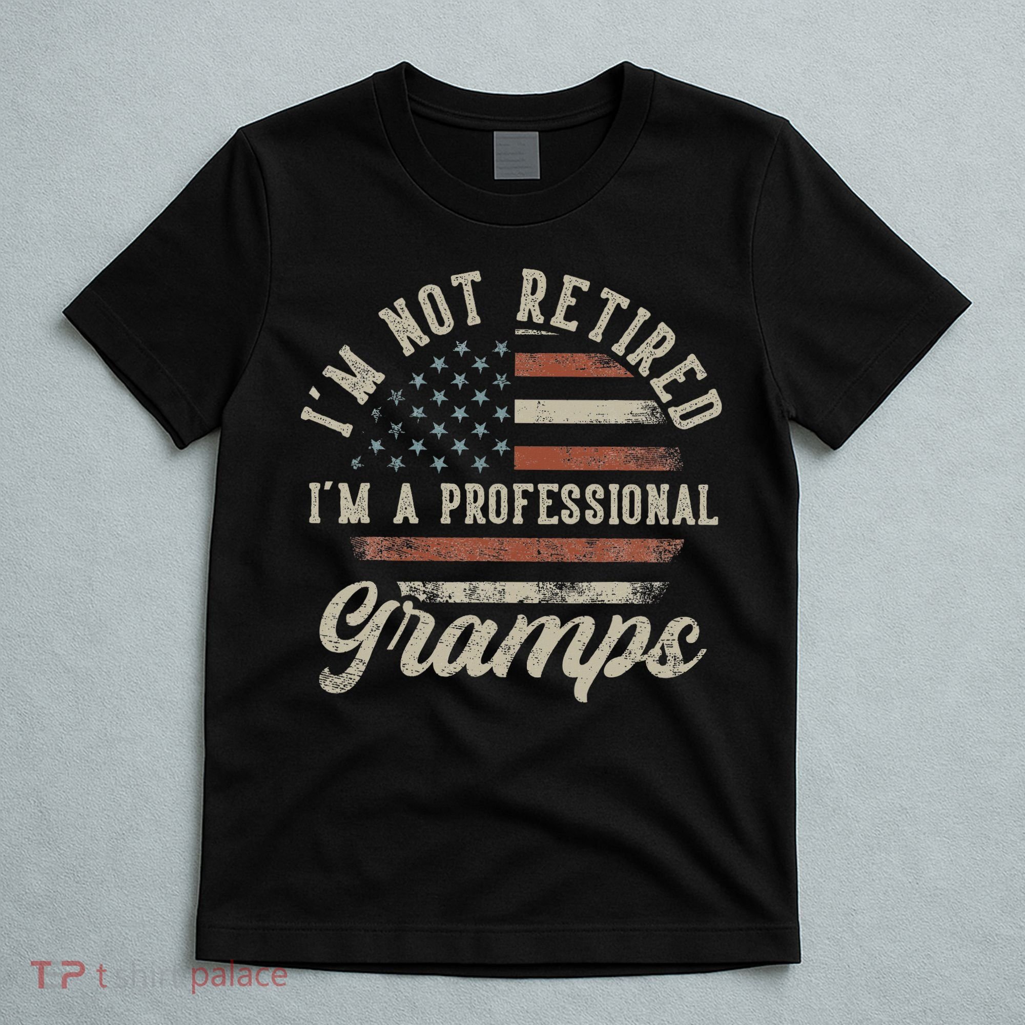 I'm Not Retired I'm A Professional Gramps Funny Retirement T-Shirt