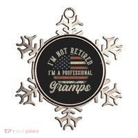I'm Not Retired I'm A Professional Gramps Funny Retirement Ornament thumb 0