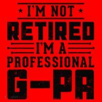 IM Not Retired IM A Professional Gpa Gift Funny Grandpa Santa Hat thumb 1