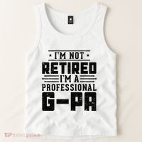 IM Not Retired IM A Professional Gpa Gift Funny Grandpa Tank Top thumb 2