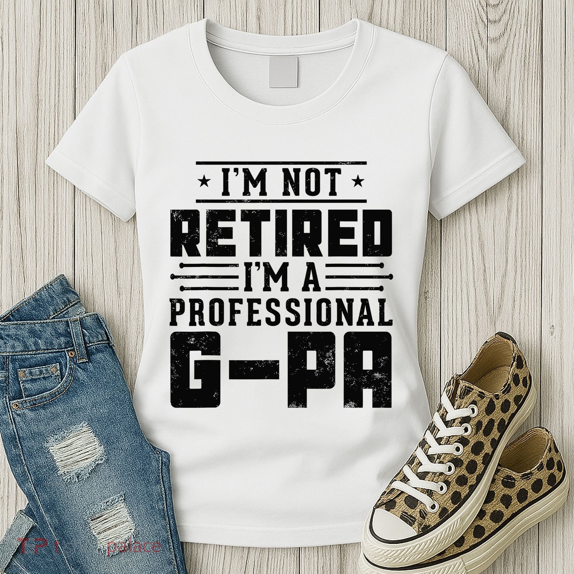 IM Not Retired IM A Professional Gpa Gift Funny Grandpa Women's T-Shirt