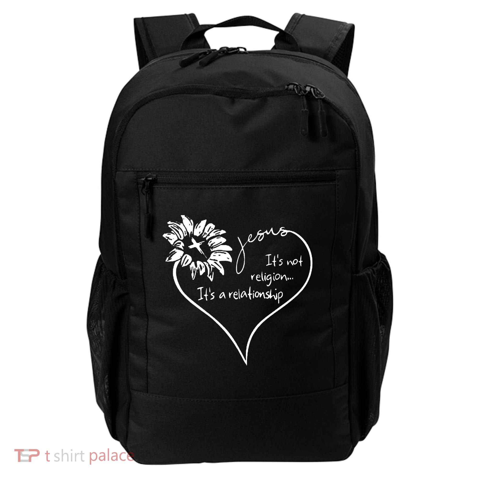 It's Not Religion It's A Relationship Jesus Backpack