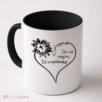 It's Not Religion It's A Relationship Jesus Coffee Mug thumb 0
