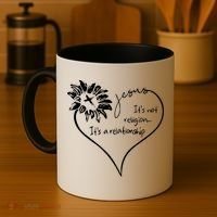 It's Not Religion It's A Relationship Jesus Coffee Mug thumb 4
