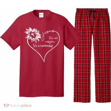 It's Not Religion It's A Relationship Jesus Pajama Set
