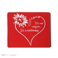 It's Not Religion It's A Relationship Jesus Mousepad thumb 0