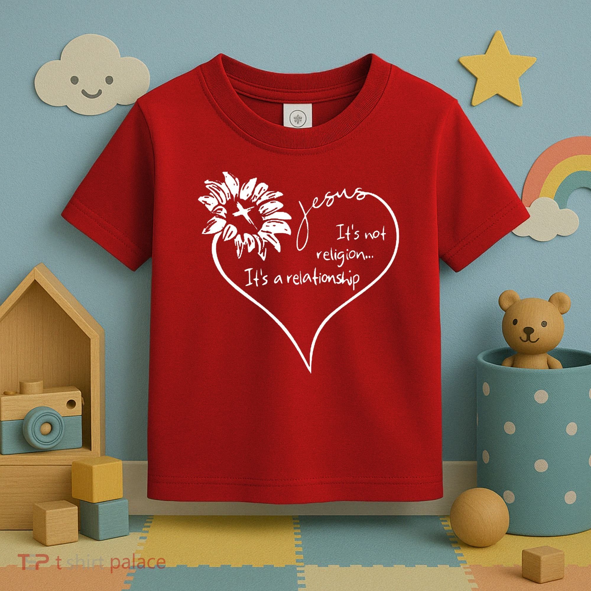 It's Not Religion It's A Relationship Jesus Toddler T-Shirt