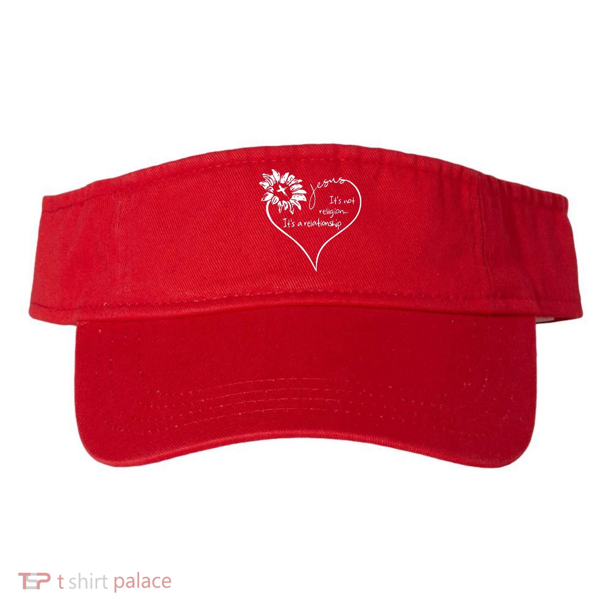 It's Not Religion It's A Relationship Jesus Visor