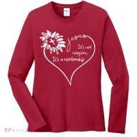 It's Not Religion It's A Relationship Jesus Women's Long Sleeve Shirt thumb 0