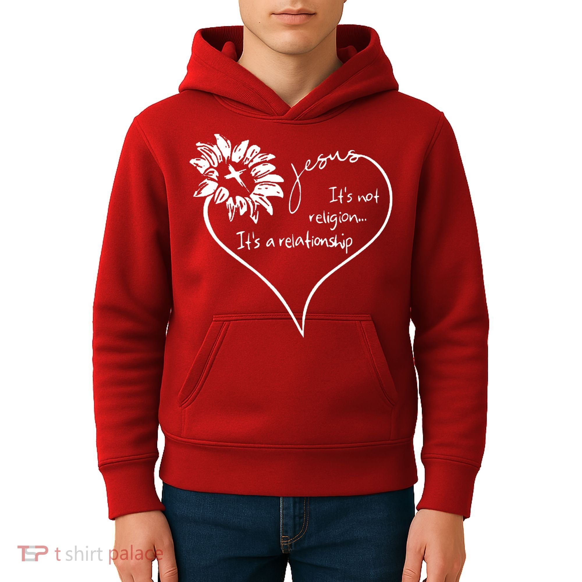 It's Not Religion It's A Relationship Jesus Kids Hoodie