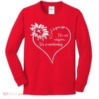 It's Not Religion It's A Relationship Jesus Kids Long Sleeve Shirt thumb 0