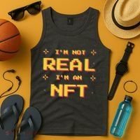I'm Not Real I'm An NFT Tank Top thumb 4