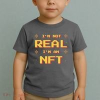 I'm Not Real I'm An NFT Toddler T-Shirt thumb 2